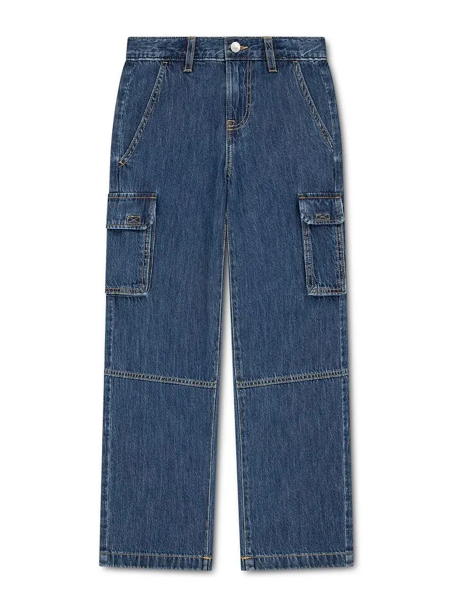 Мешковатые карго-джинсы с утилитарными карманами для мальчика abercrombie kids, Fire