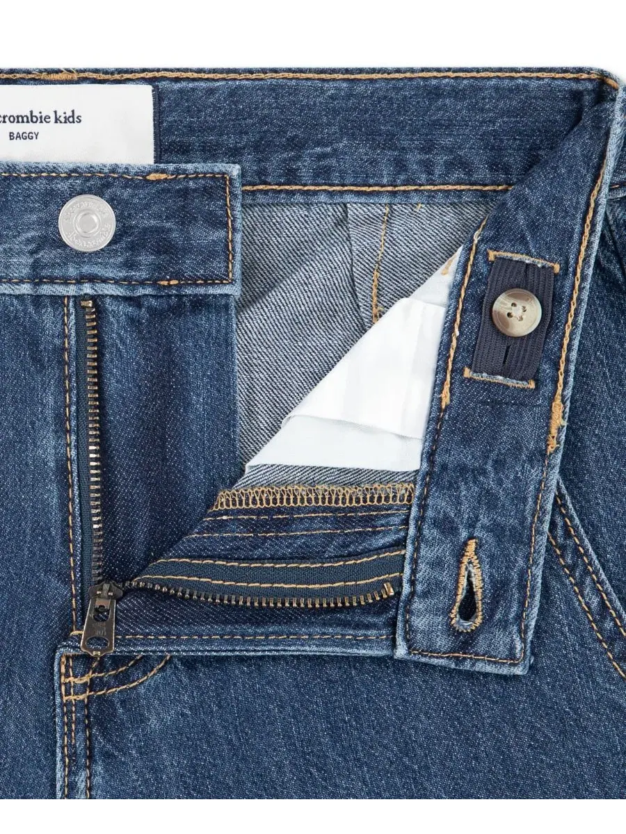 Мешковатые карго-джинсы с утилитарными карманами для мальчика abercrombie kids, Fire — изображение 3 из 5