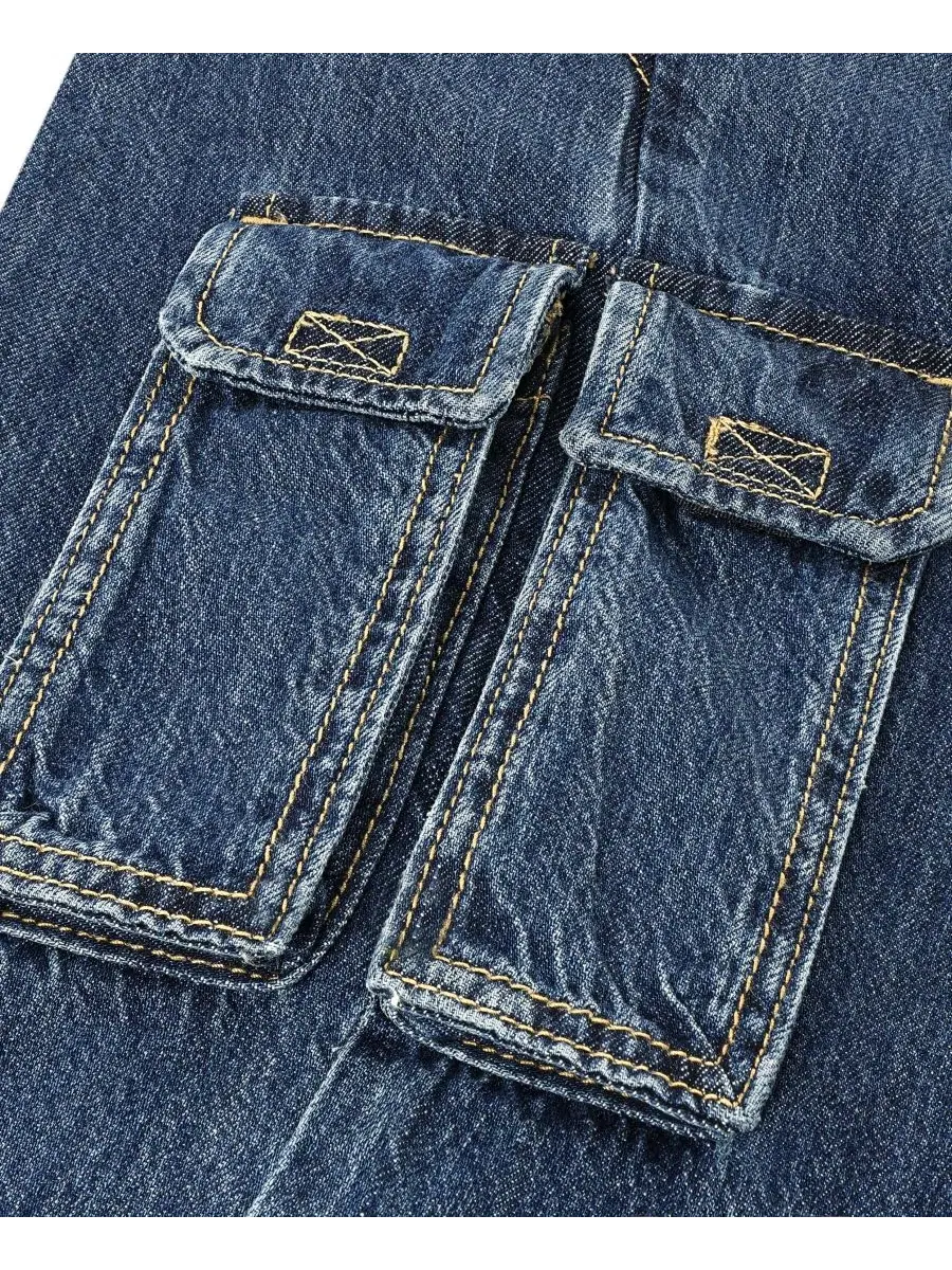 Мешковатые карго-джинсы с утилитарными карманами для мальчика abercrombie kids, Fire — изображение 4 из 5