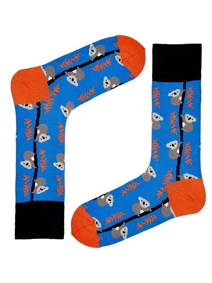 Мужские новинки цветных носков унисекс Koala с бесшовным мыском, 1 шт. Love Sock Company