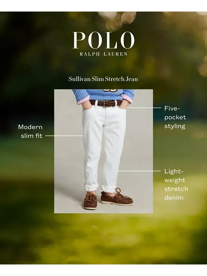 Джинсы Sullivan Slim Stretch для малышей и мальчиков Polo Ralph Lauren — изображение 6 из 6, белый