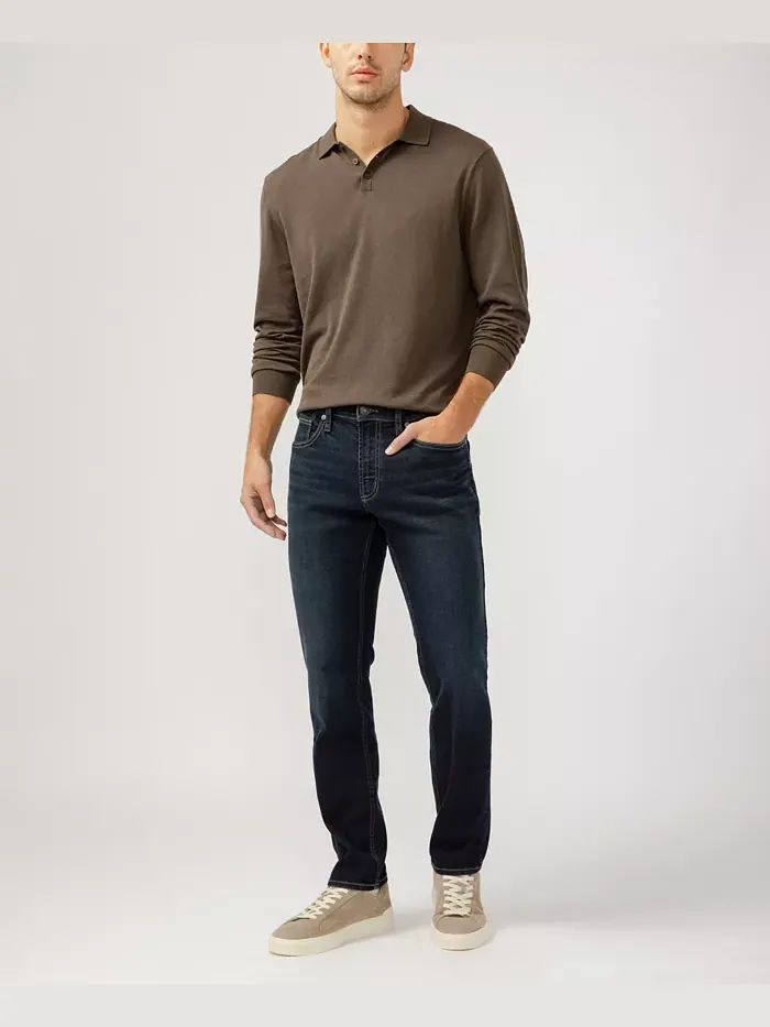 Мужские джинсы Konrad Slim Fit с узкими штанинами Silver Jeans Co. — изображение 4 из 6, синий