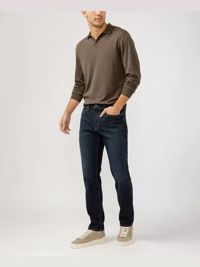 Мужские джинсы Konrad Slim Fit с узкими штанинами Silver Jeans Co. — изображение 6 из 6, синий
