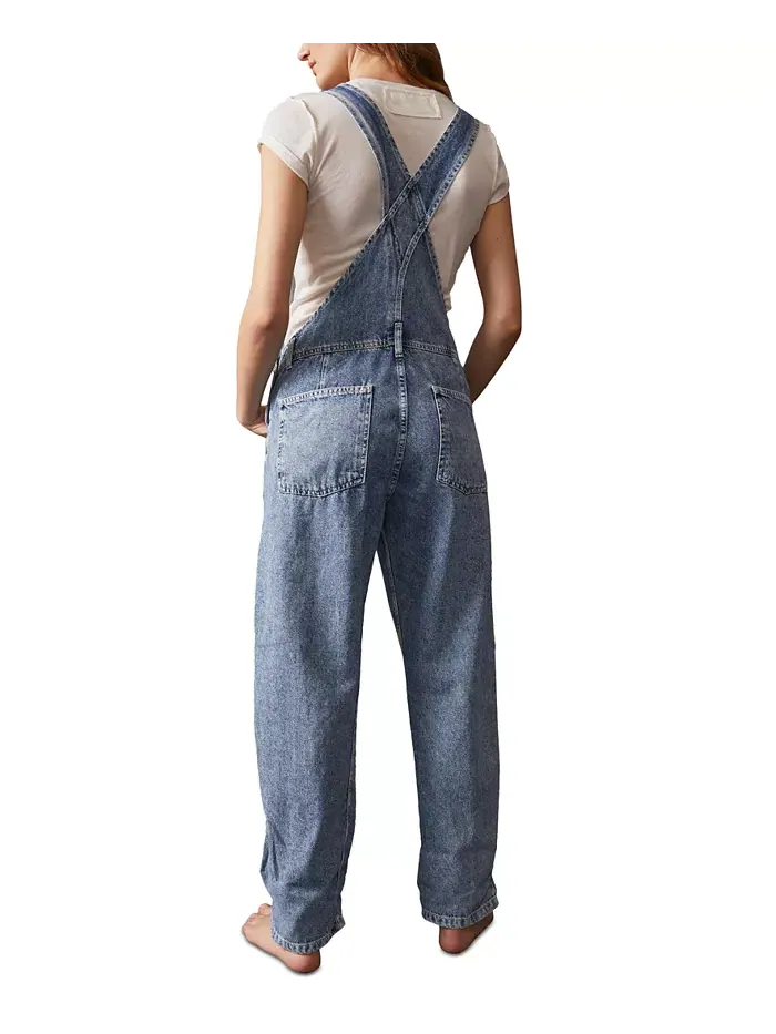 Джинсовый комбинезон Ziggy Cotton Free People — изображение 2 из 9, синий