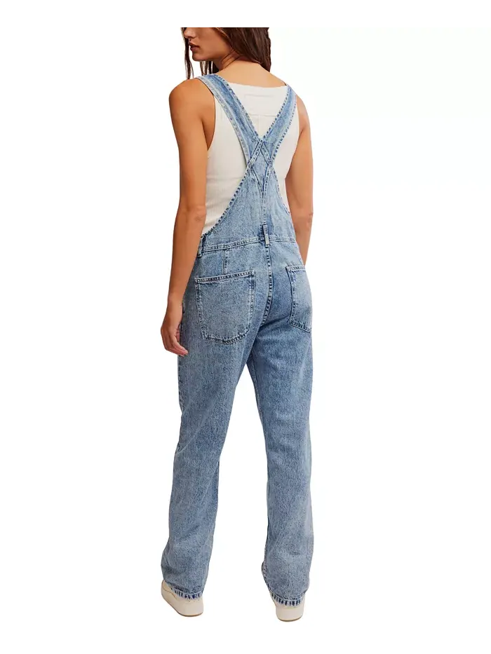 Джинсовый комбинезон Ziggy Cotton Free People — изображение 4 из 9, синий