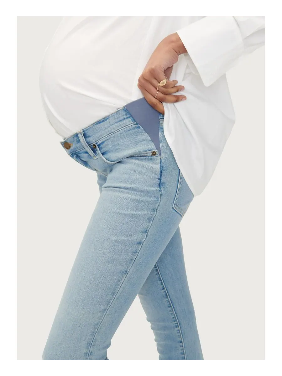 Джинсы для беременных Under the Bump Slim Maternity Jean HATCH Collection — изображение 2 из 3, светлая стирка