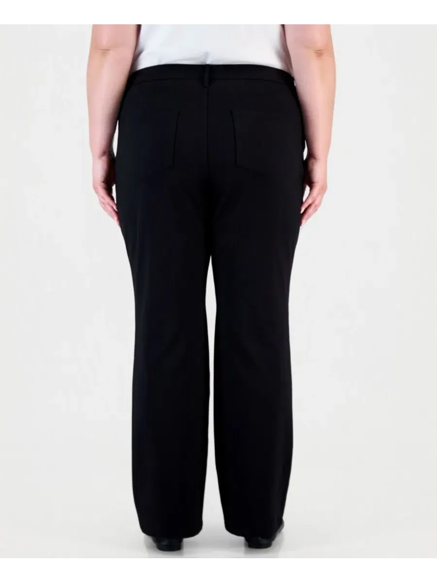 Джинсы-клеш с высокой посадкой Lexington Plus Size Jones New York — изображение 3 из 5, черный