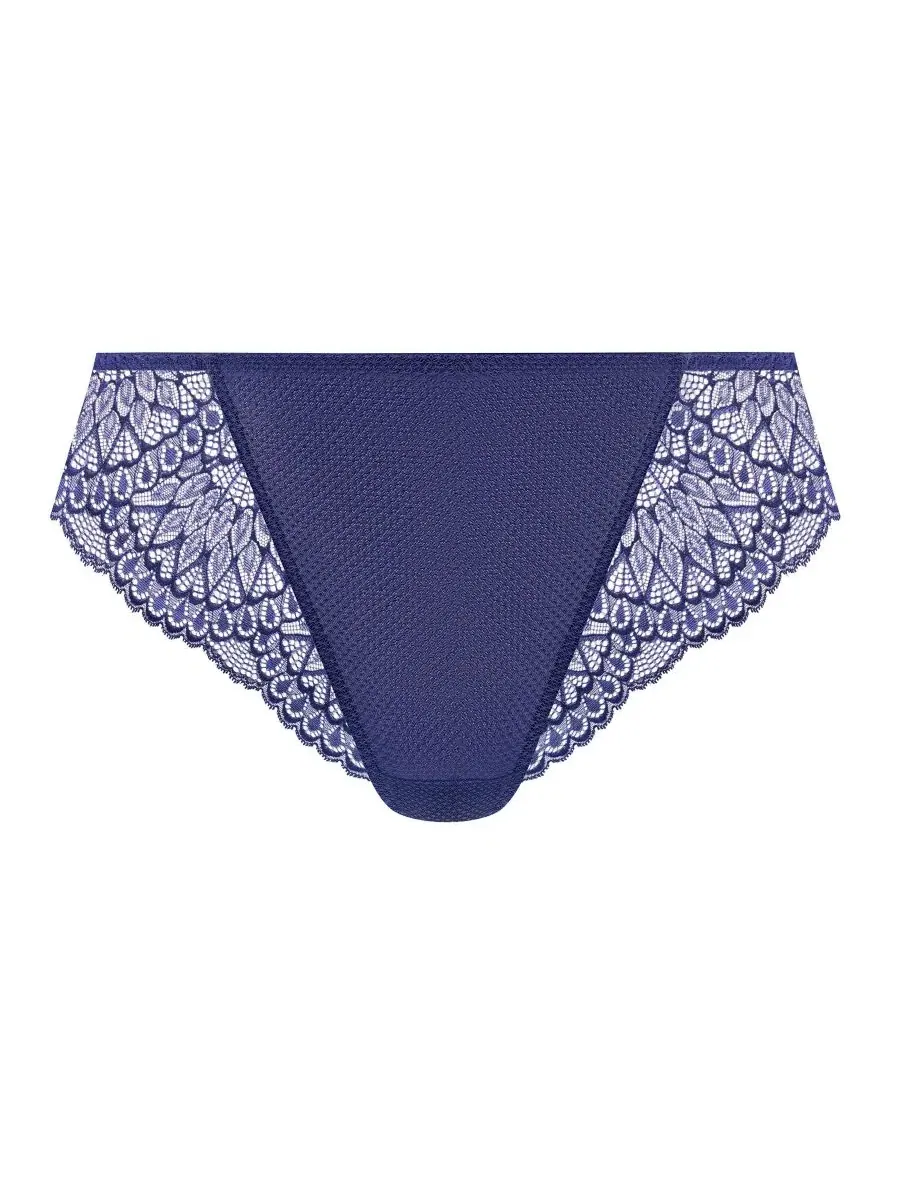 Трусы-слипы с кружевом Tiernie Minimal Coverage Thong Elomi — изображение 3 из 3, джинсовый синий