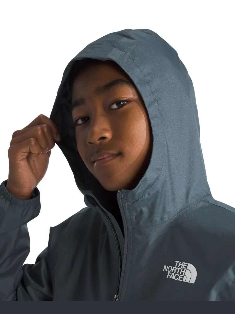 Дождевая куртка с капюшоном для мальчиков и девочек 7-20 лет The North Face — изображение 5 из 6, серый