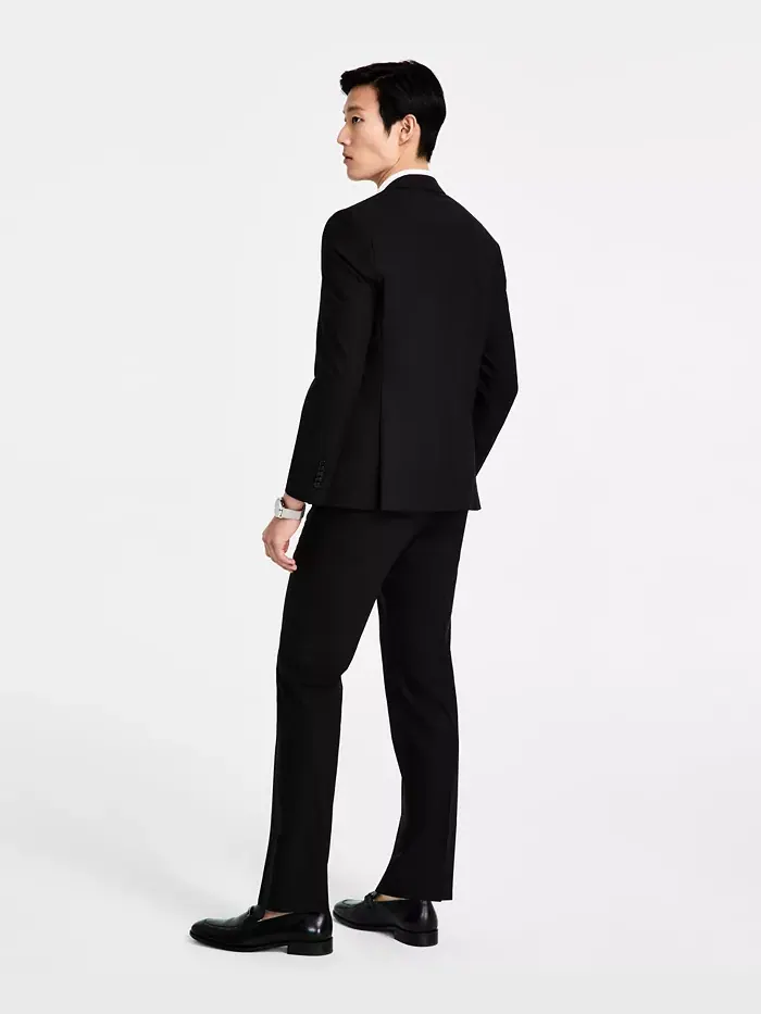 Мужской костюм Modern-Fit из смесовой шерсти Hugo Boss — изображение 2 из 9, черный