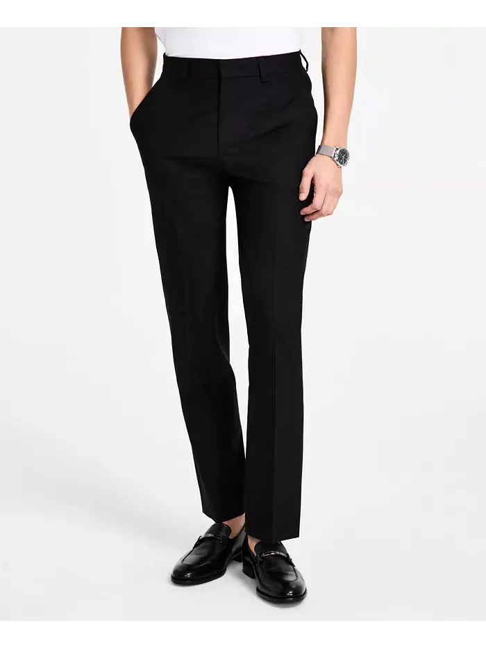 Мужской костюм Modern-Fit из смесовой шерсти Hugo Boss — изображение 6 из 9, черный