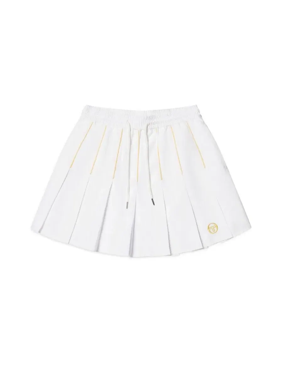 Юбка-плиссе из полиэстера с эластичным поясом Via Sergio Tacchini — изображение 5 из 5, белый