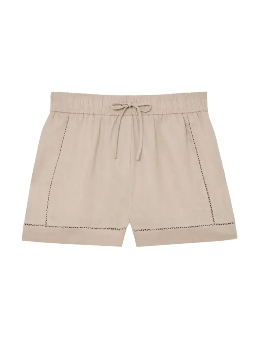 Шорты Riley из льна REISS — изображение 5 из 6, серый