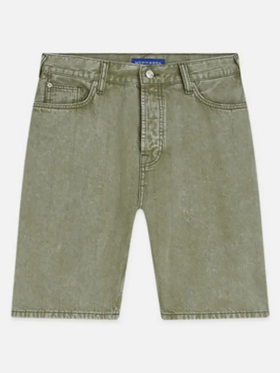 Мужские джинсовые шорты 11 дюймов SCOTCH & SODA — изображение 5 из 6, зеленый