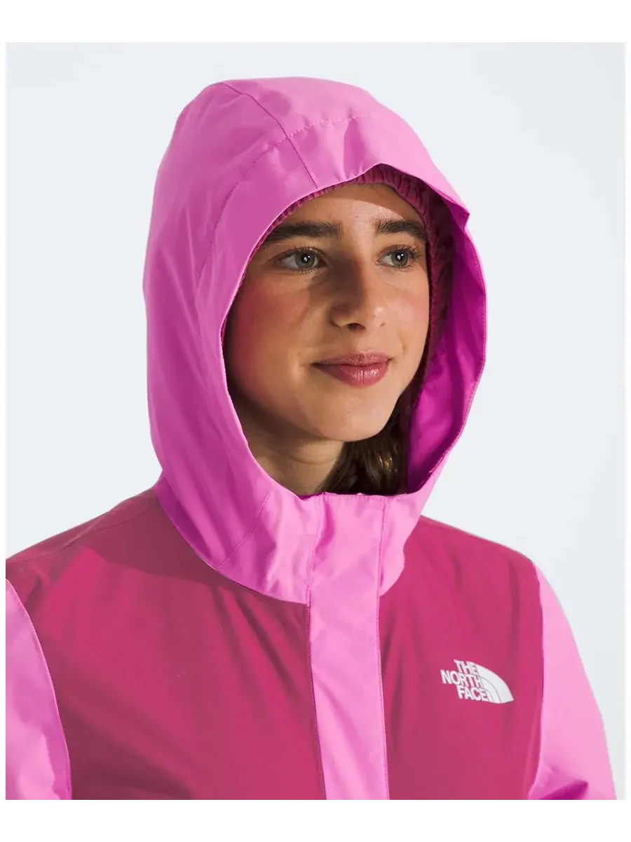 Детская дождевая куртка Antora с капюшоном для девочек 7-16 лет The North Face — изображение 4 из 5, фиолетовый
