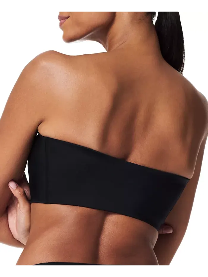Женский бандажный бюстгальтер на завязках Smoothing Bandeau Bra 30112R SPANX — изображение 2 из 4, черный