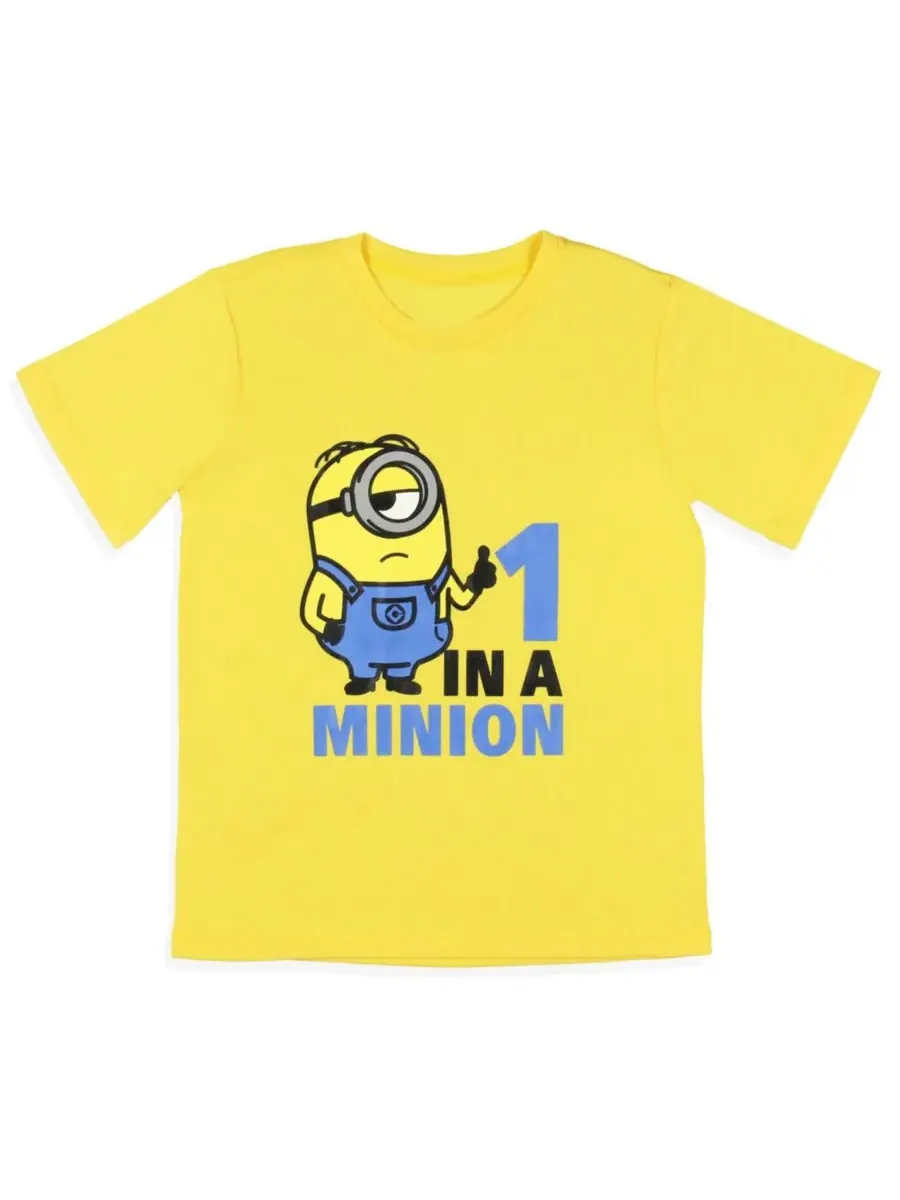 Детский пижамный комплект "Миньоны 1 из 2" для мальчиков Despicable Me — изображение 2 из 3, желтый