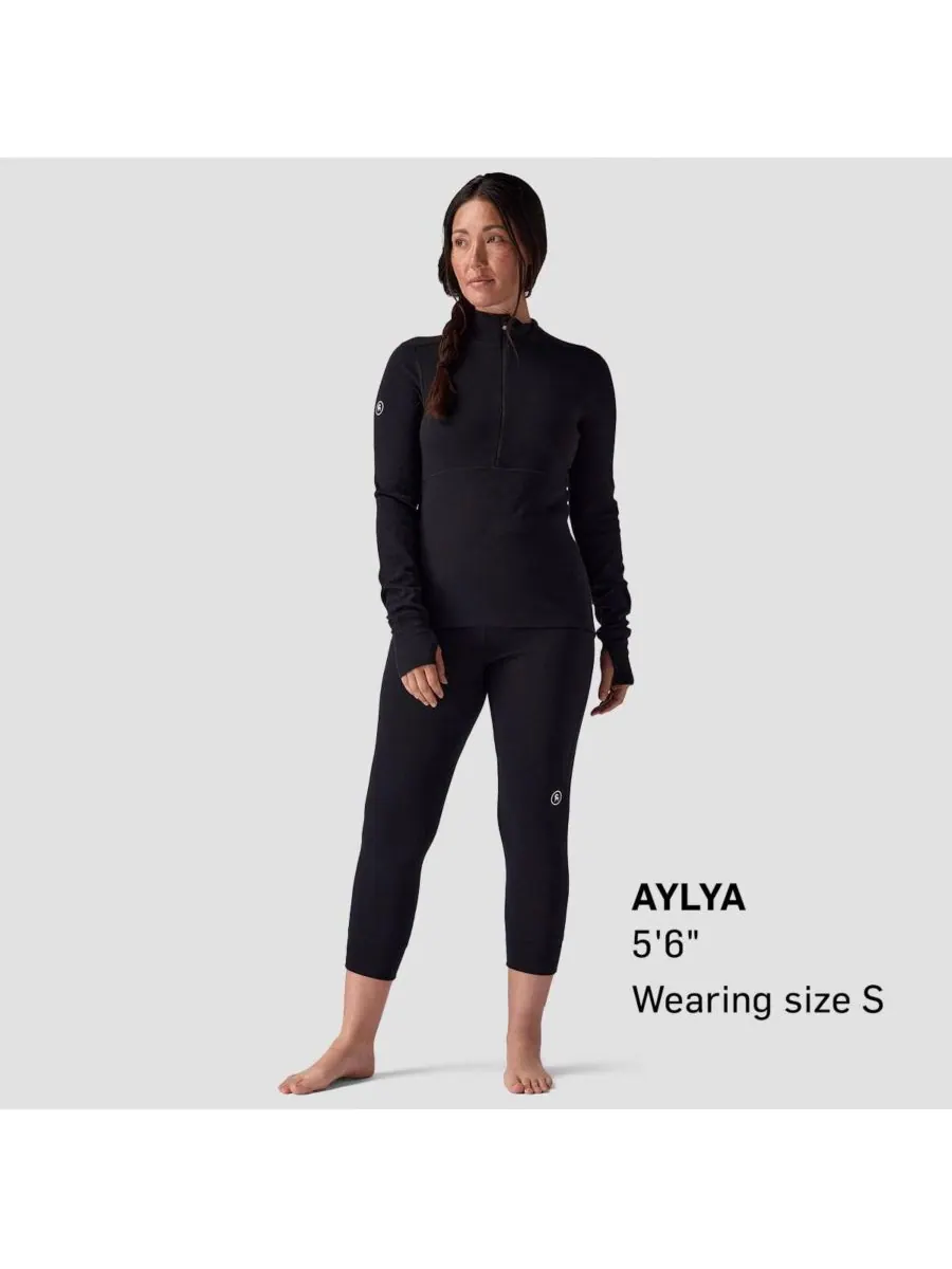 Женские укороченные брюки-комбинезон Cedars RWS Merino Mid-Wt Baselayer 3/4 Bottom Midweight Long — изображение 6 из 7