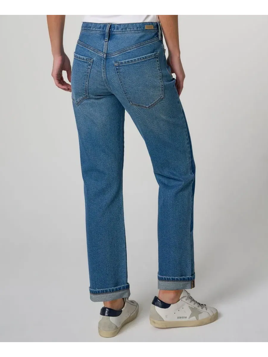 Джинсы с защипами и манжетами Sloane Slouchy Girlfriend Cuffed Liverpool Los Angeles — изображение 3 из 3, синий
