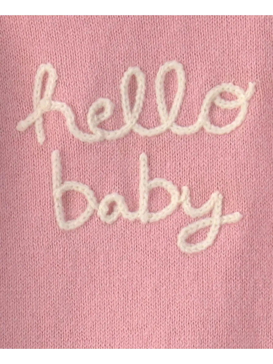Комплект из лонгслива и брюк Hello Baby Carter's — изображение 3 из 4, розовый