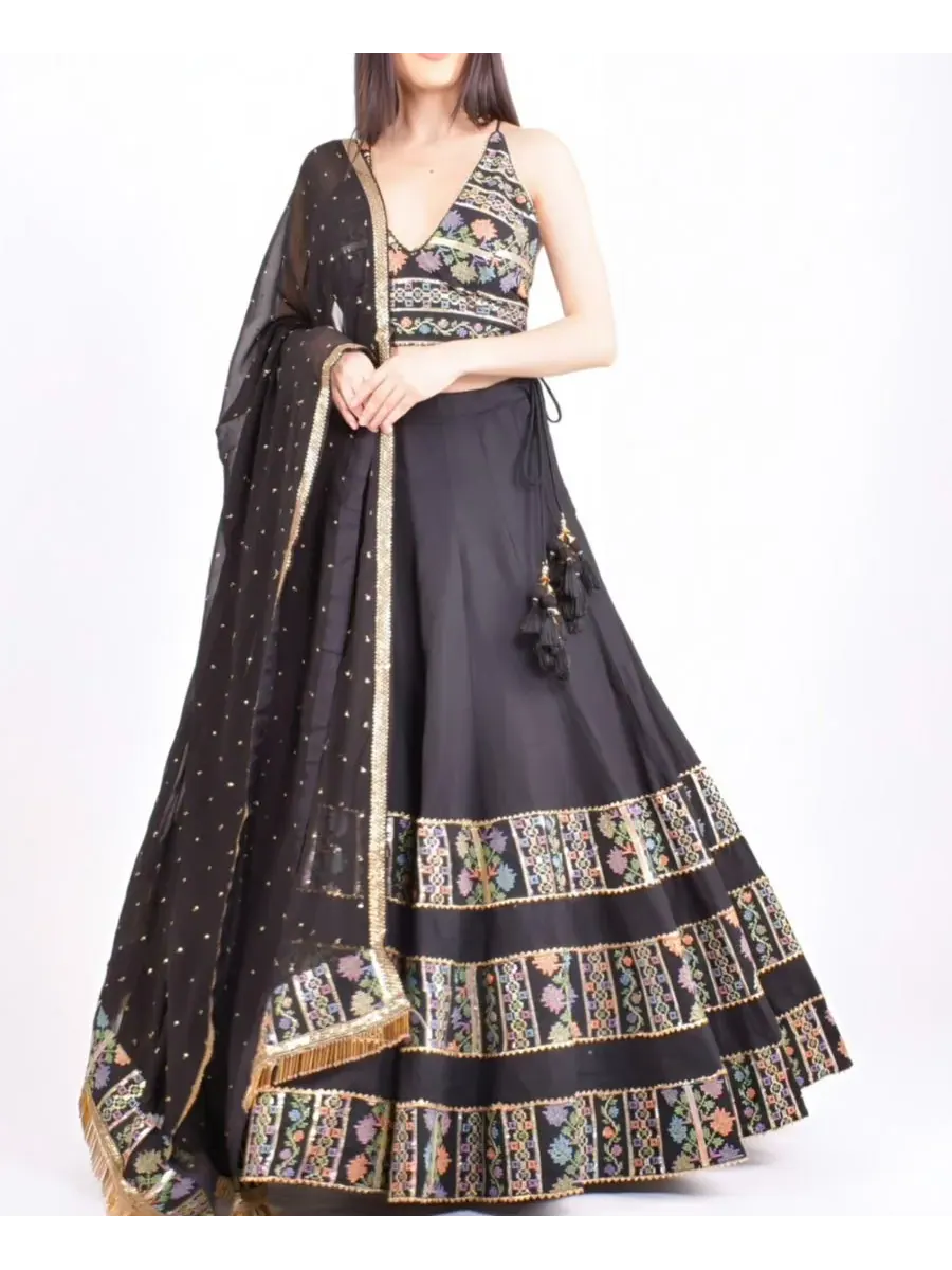 Женский комплект Chaniya Choli с вышивкой пайетками Zoya RAAS