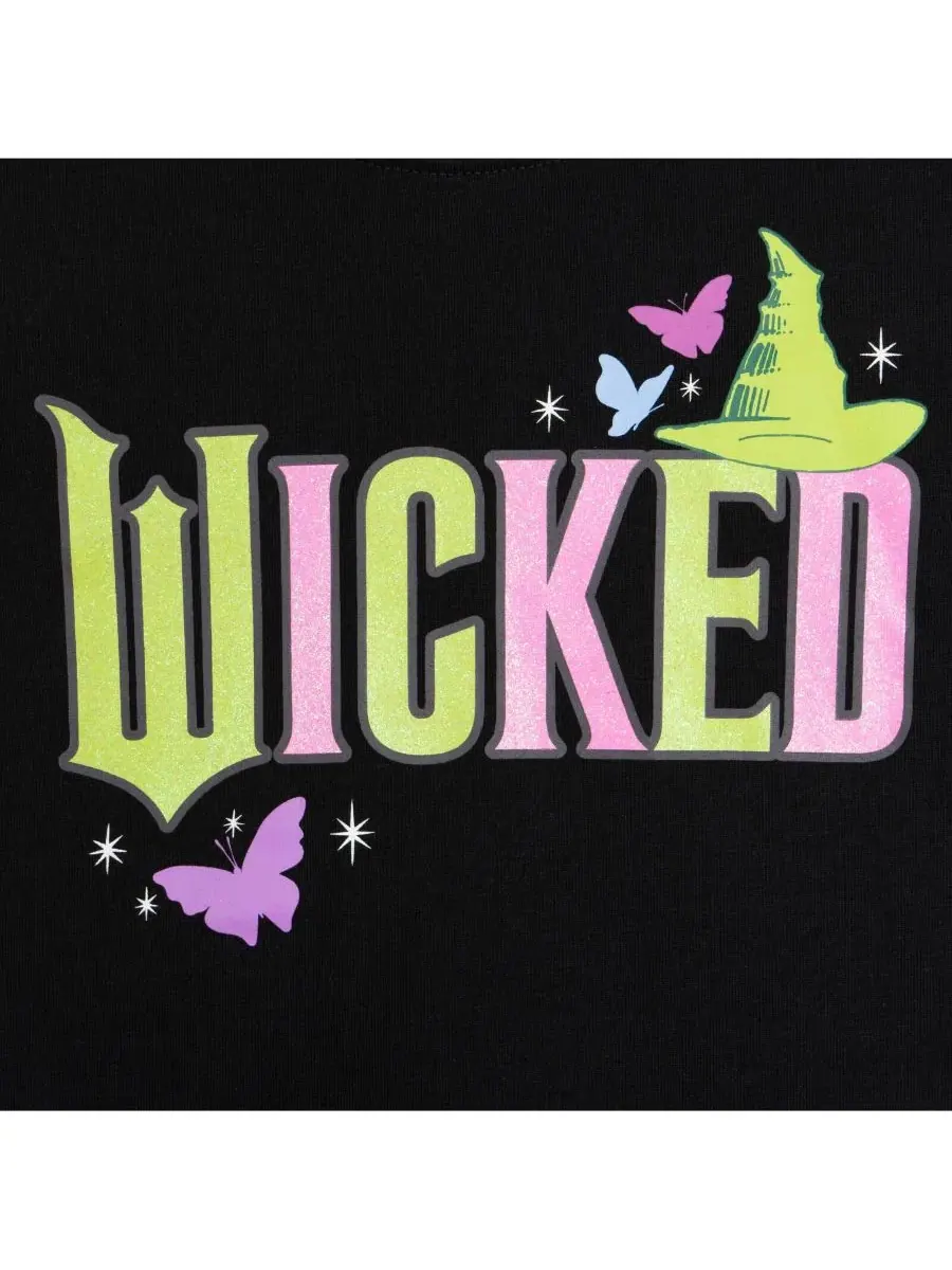 Детский комплект футболка с шортами Wicked — изображение 3 из 3, черный розовый