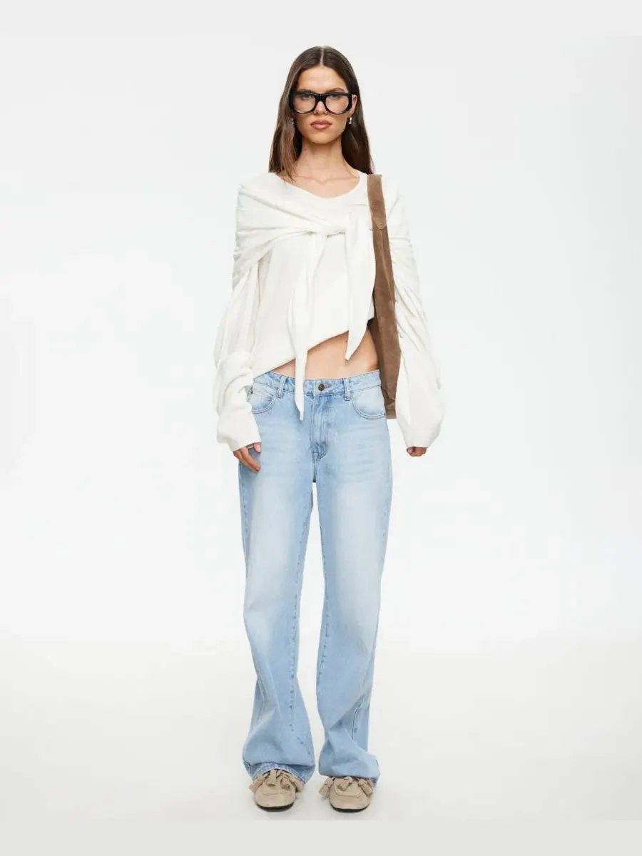 Женский трикотажный топ-накидка Olsen Pull-On Knit Top Lioness — изображение 12 из 15, коричневый