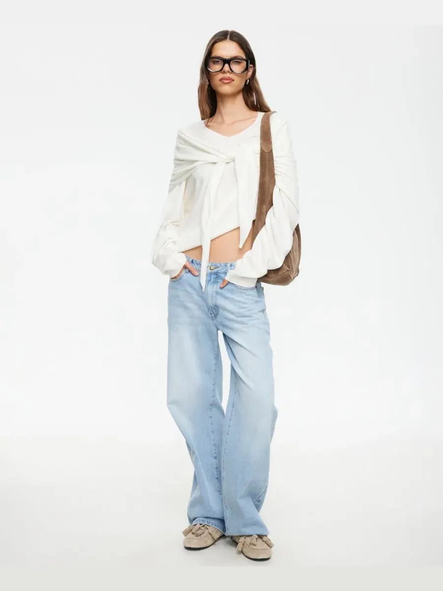 Женский трикотажный топ-накидка Olsen Pull-On Knit Top Lioness — изображение 3 из 15, коричневый