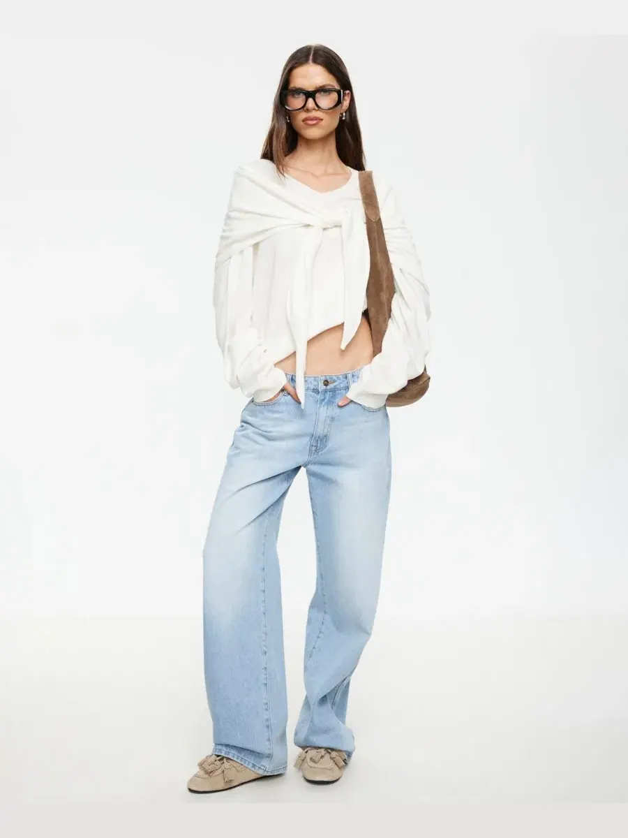 Женский трикотажный топ-накидка Olsen Pull-On Knit Top Lioness — изображение 4 из 15, коричневый