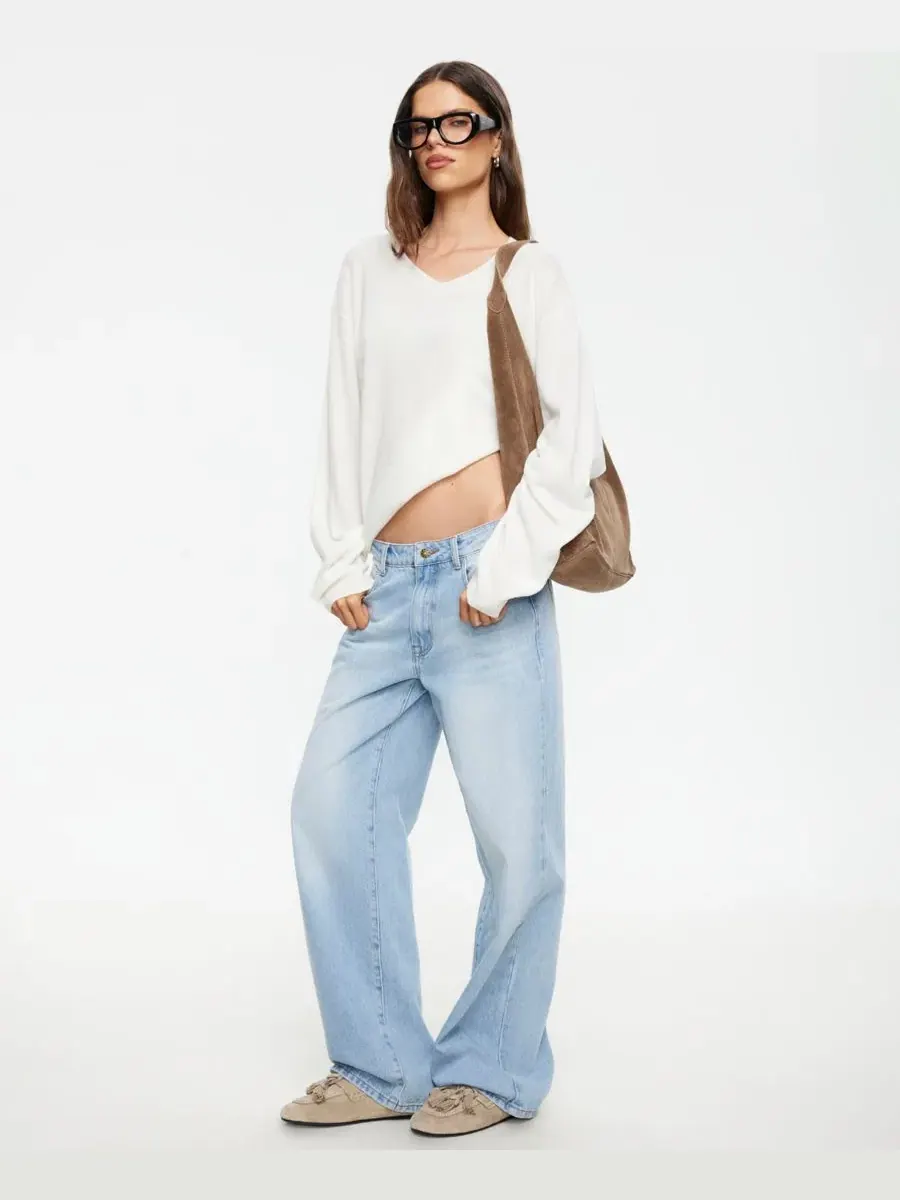 Женский трикотажный топ-накидка Olsen Pull-On Knit Top Lioness — изображение 7 из 15, коричневый
