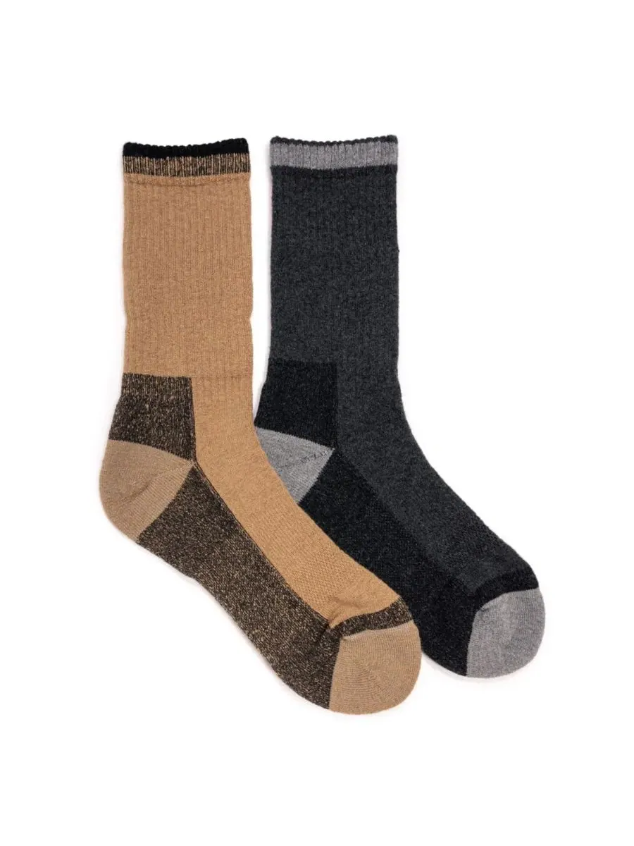 Мужские рабочие носки Ruff N Tuff из смеси мериносовой шерсти, 2 пары в упаковке Muk Luks