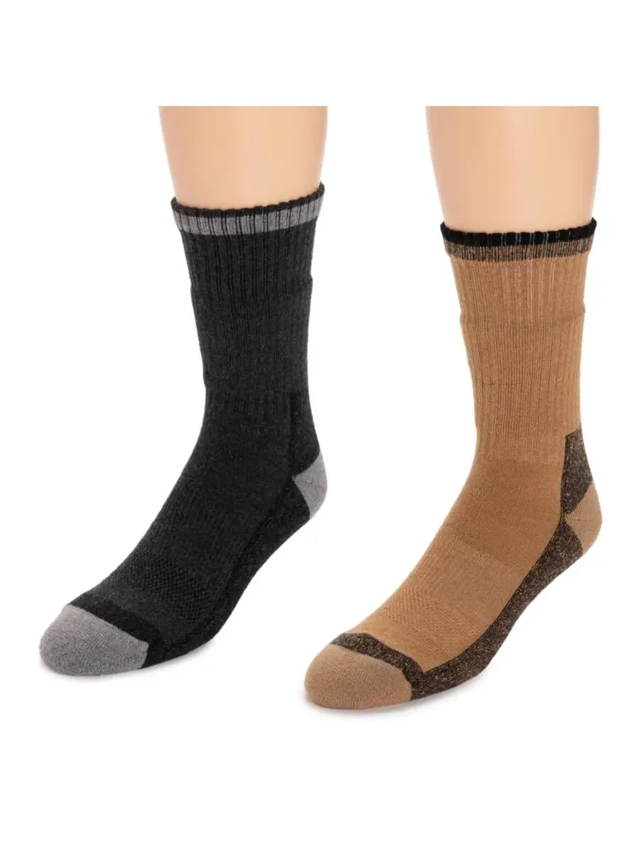 Мужские рабочие носки Ruff N Tuff из смеси мериносовой шерсти, 2 пары в упаковке Muk Luks — изображение 3 из 3