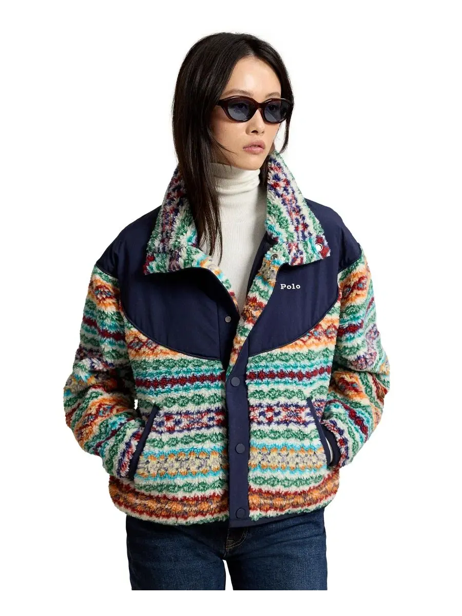 Женская куртка Fair Isle с воротником-стойкой Polo Ralph Lauren