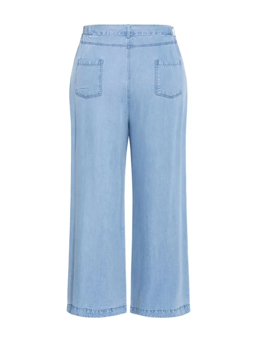 Джинсовые широкие брюки Evani Soft Denim Wide Leg Pant, City Chic — изображение 4 из 5, светлая стирка