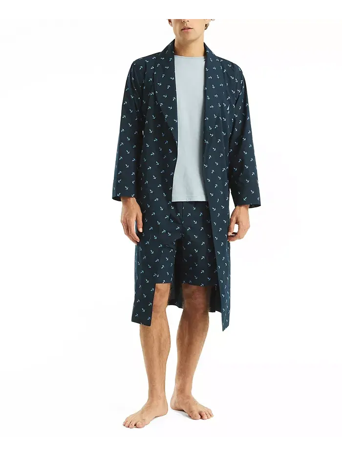 Мужской халат Crafted Printed Nautica — изображение 3 из 4, темно-синий