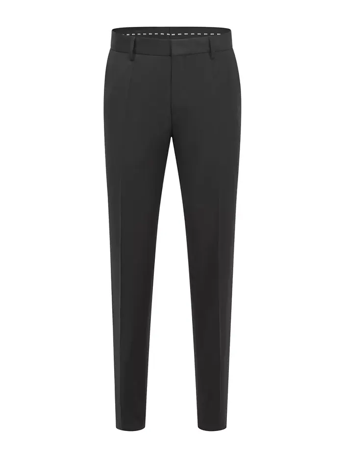 BOSS by Мужские Узкие Брюки из Камвольной Саржи Hugo Boss — 3