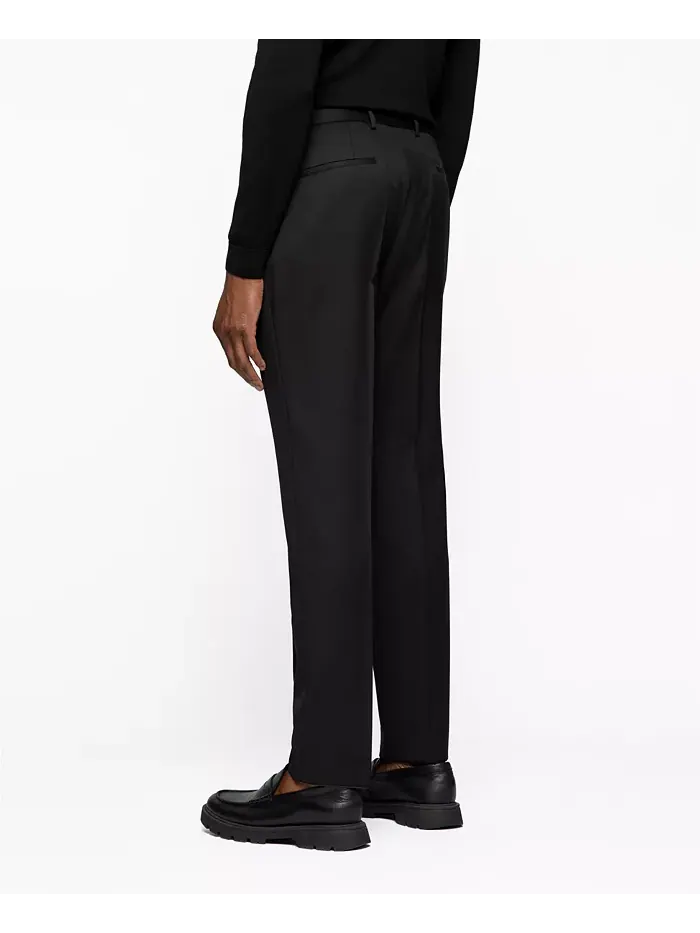 BOSS by Мужские Узкие Брюки из Камвольной Саржи Hugo Boss — 4