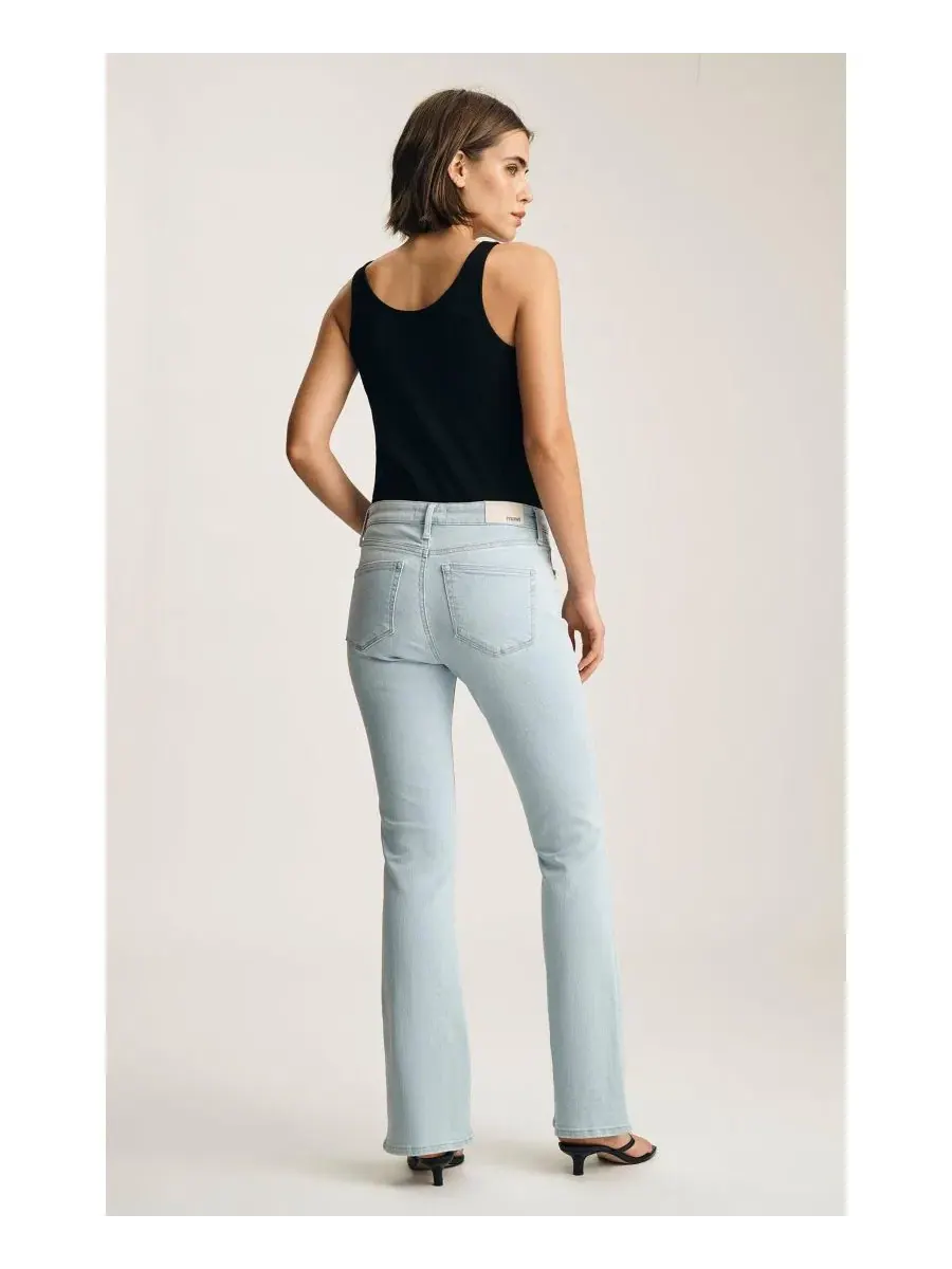 Джинсы-клеш с завышенной талией Molly Mid Rise Bootcut Mavi Jeans — изображение 4 из 6, синий