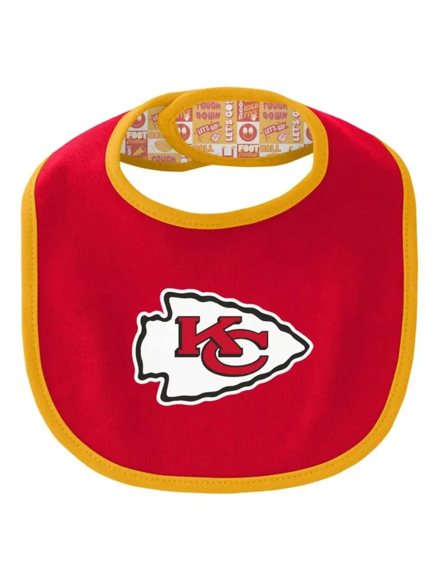Комплект боди и слюнявчика с шапкой Kansas City Chiefs Dynamic Duo Outerstuff — изображение 2 из 5, красный