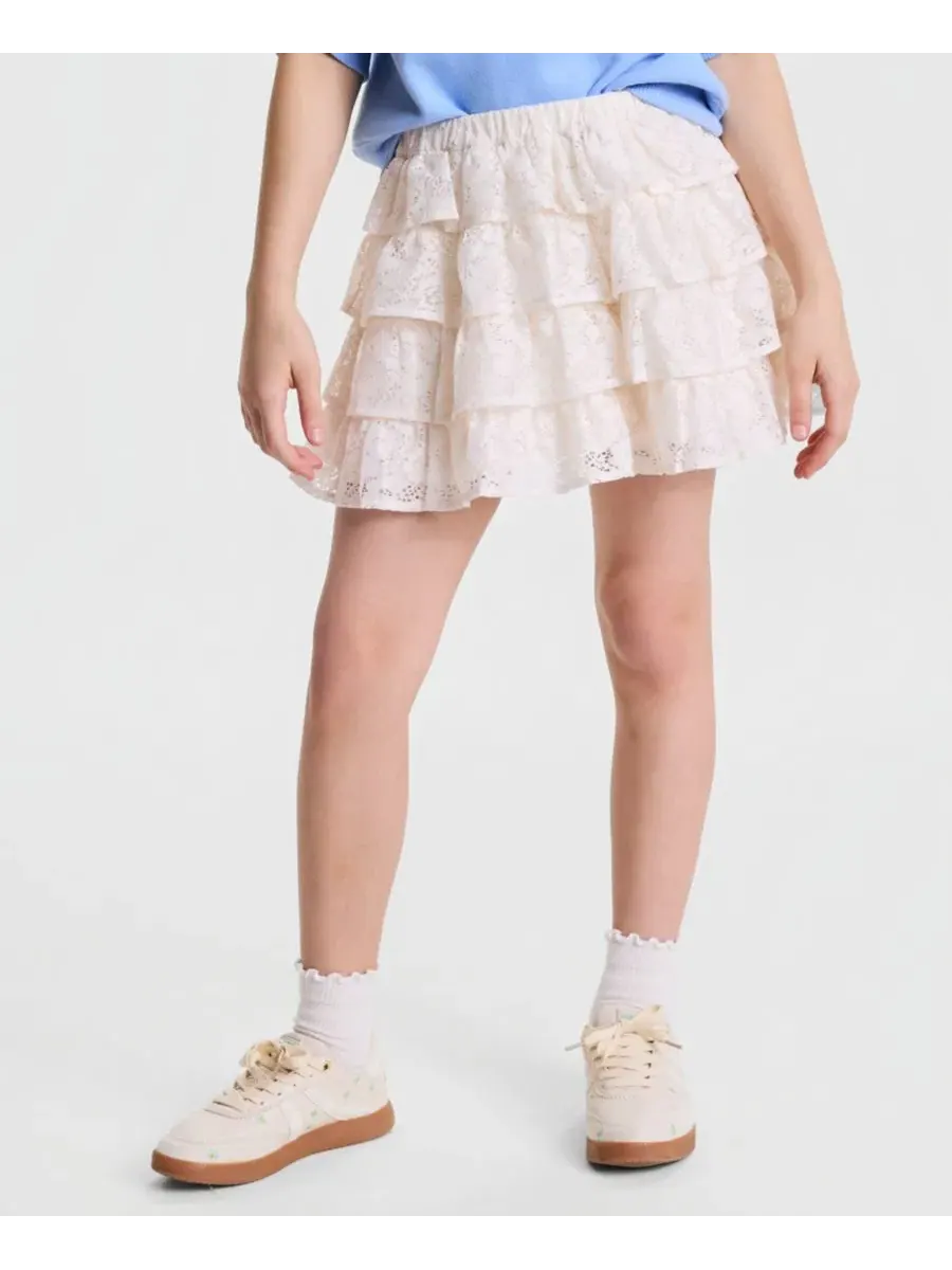Юбка-шорты с многослойными рюшами abercrombie kids