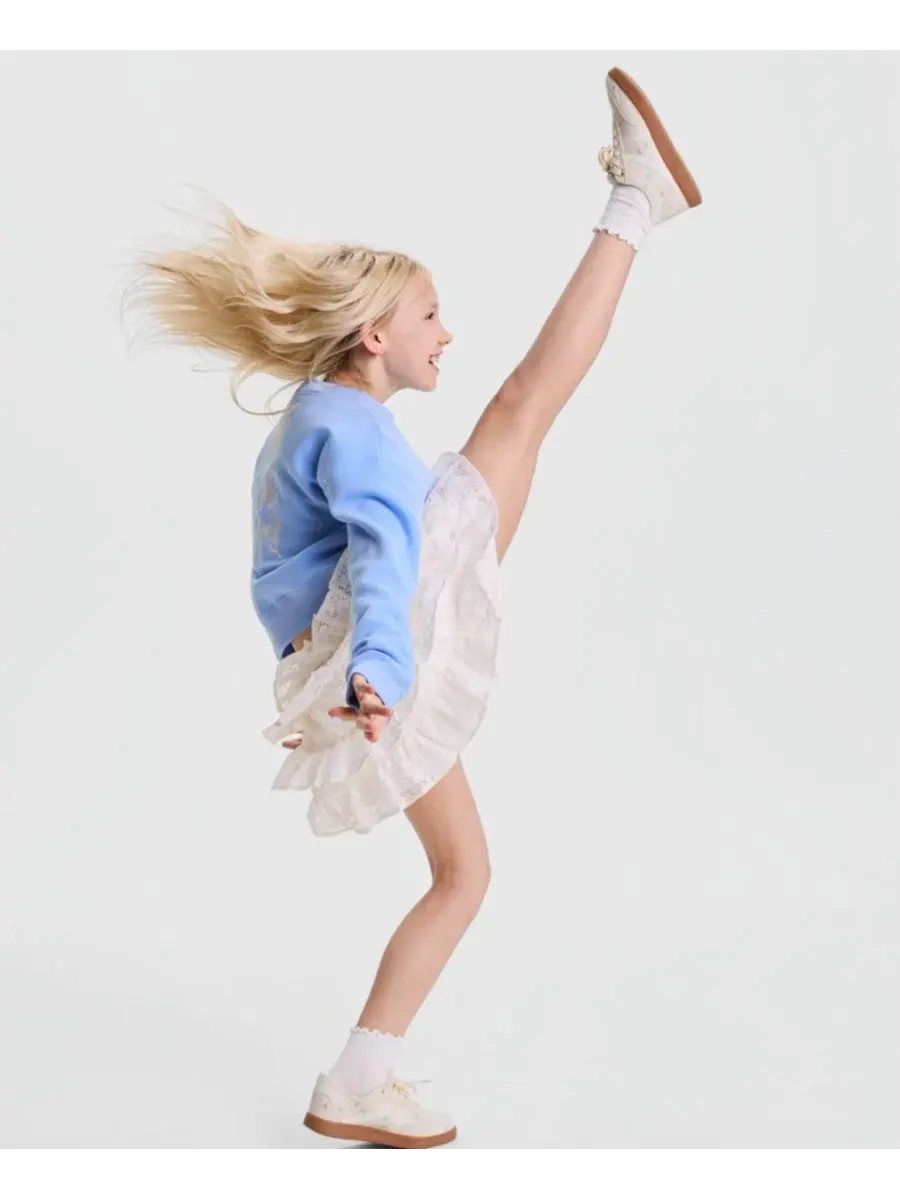 Юбка-шорты с многослойными рюшами abercrombie kids — 4
