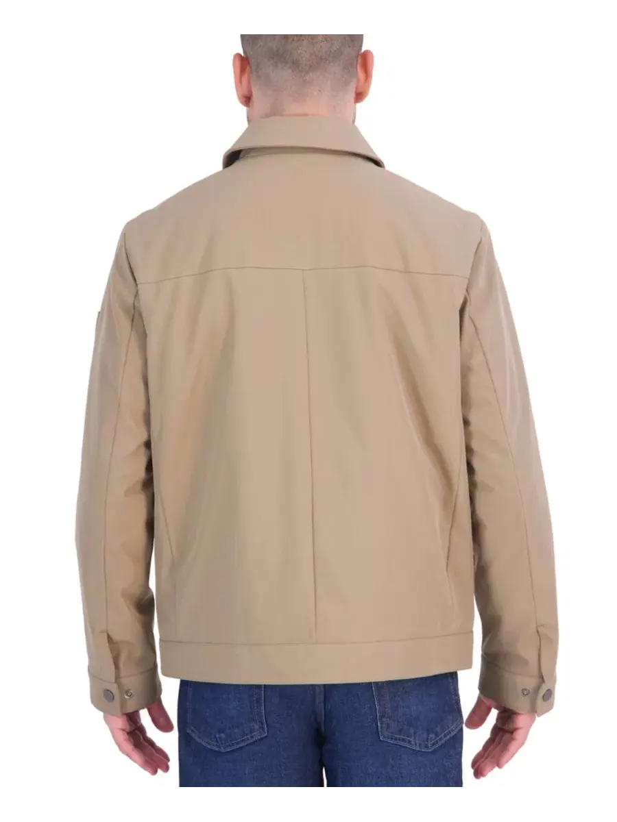 Мужская стеганая куртка с воротником-стойкой Flex Tech Quilted Inner Calvin Klein — изображение 5 из 5, коричневый