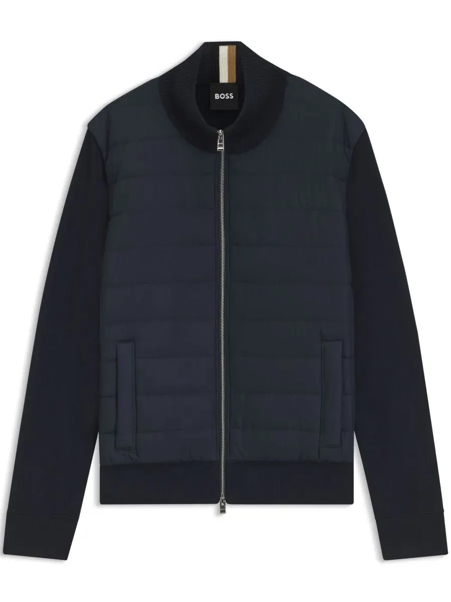 Куртка утепленная из шерсти с наполнителем, модель Regular Fit Hugo Boss — изображение 2 из 5, синий