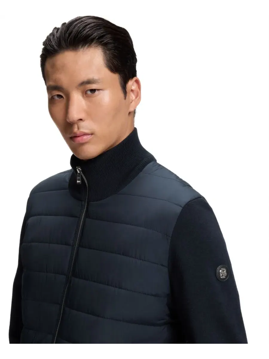 Куртка утепленная из шерсти с наполнителем, модель Regular Fit Hugo Boss — изображение 5 из 5, синий