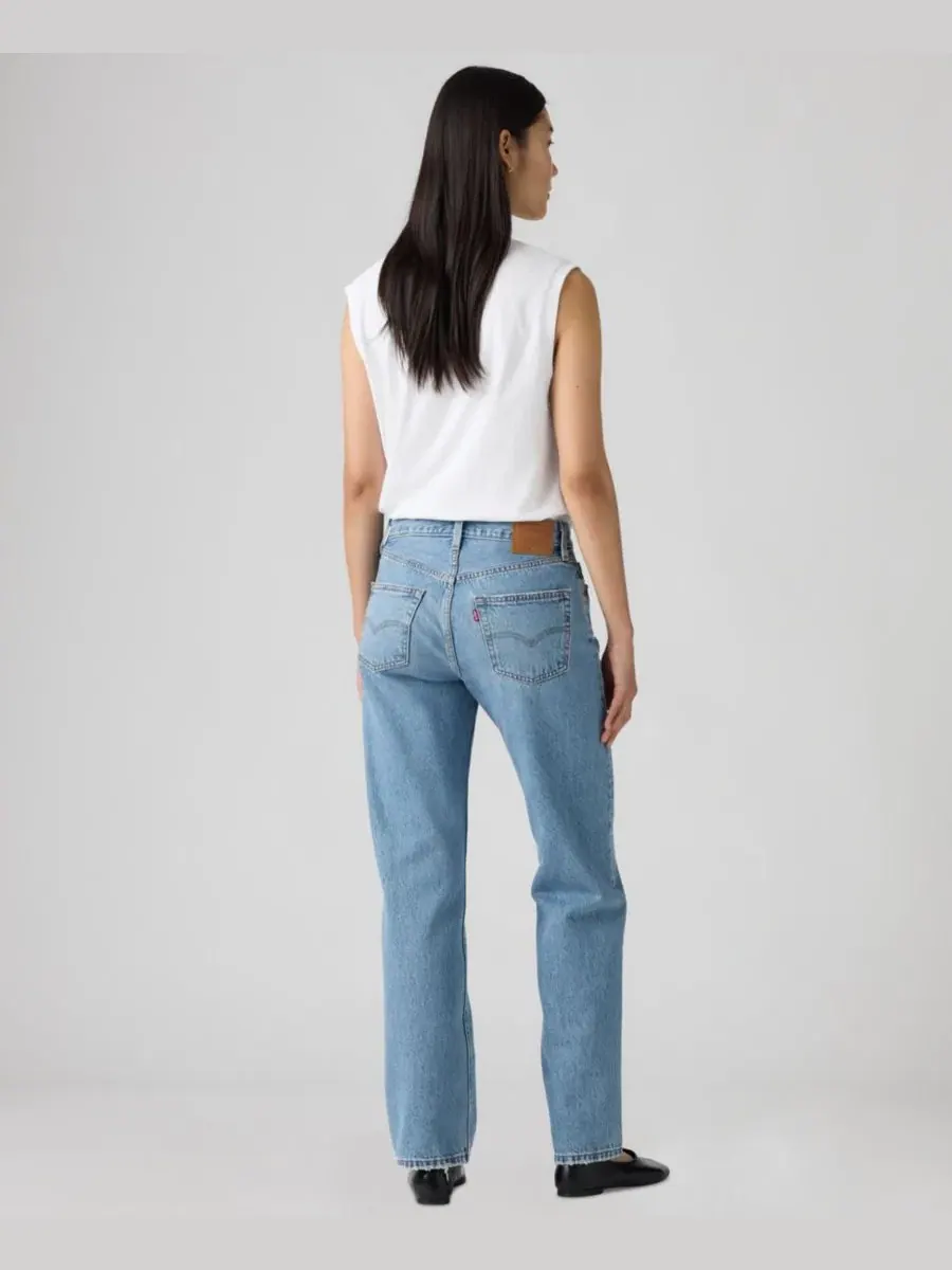 Джинсы прямого кроя с высокой посадкой 501 90's Mid-Rise Straight-Fit Jeans Levi's, In Love With You — изображение 2 из 4