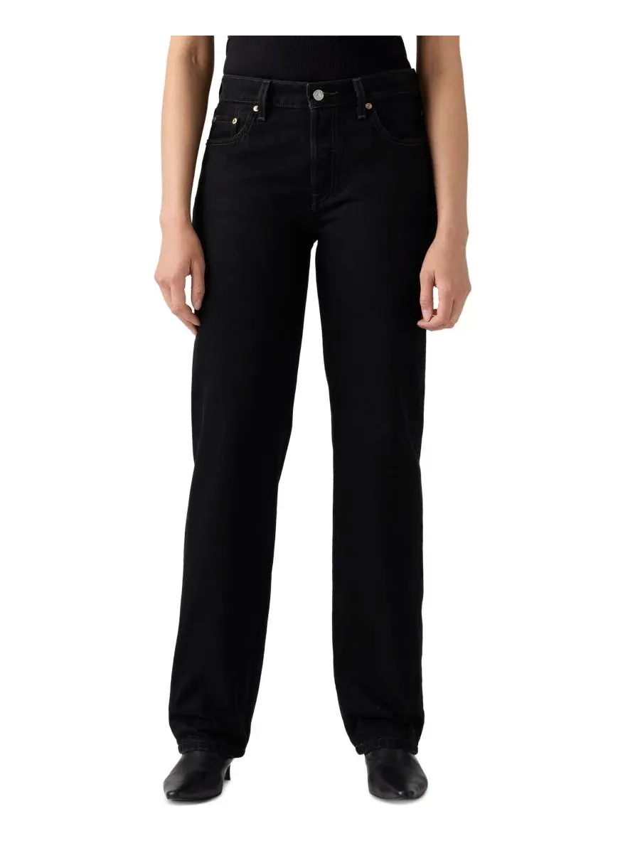 Джинсы прямого кроя Premium 501 90's Mid-Rise Straight-Fit Levi's, Rinsed Blacktop — изображение 3 из 6