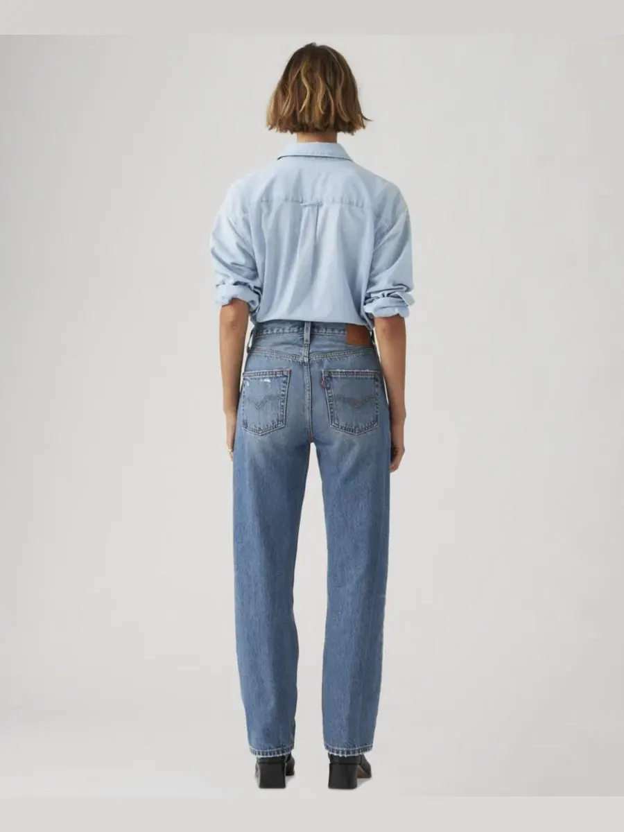 Джинсы прямого кроя с высокой посадкой 501 90's Mid-Rise Straight-Fit Jeans Levi's, Verified Vintage — изображение 2 из 4
