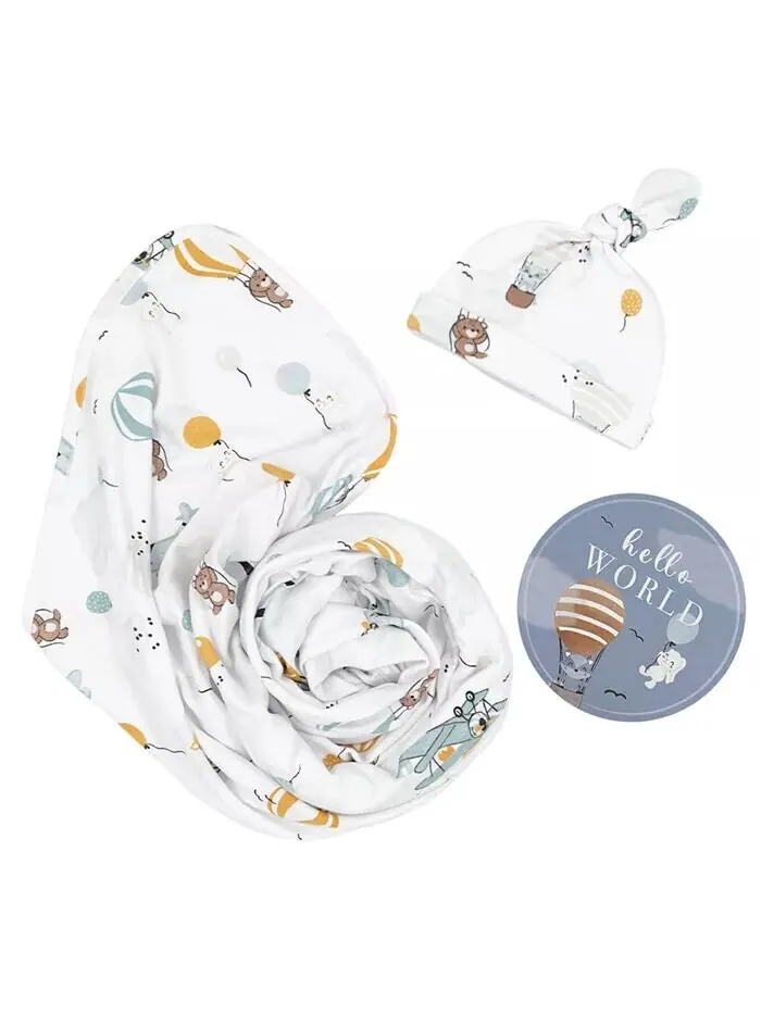 Подарочный набор Hello World для маленьких мальчиков, 3 предмета Living Textiles