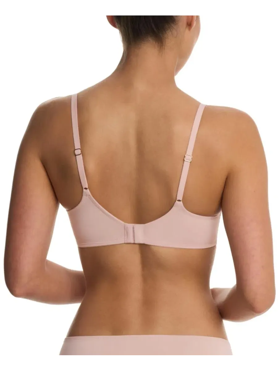 Бюстгальтер-майка с цветочным кружевом Peony Demi Lace Natori — изображение 3 из 5, розовый бежевый/розовый