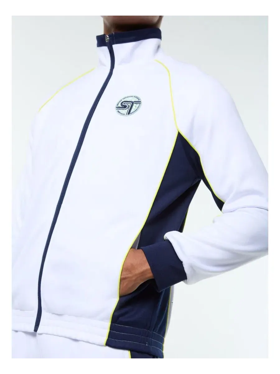 Куртка-бомбер с контрастной отделкой Corsa Track Sergio Tacchini — изображение 4 из 5, белый